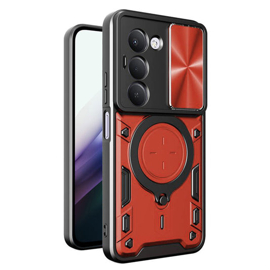 Skyddsfodral för Xiaomi Redmi 15 5G / 15 4G, Techsuit, CamGuard Pro, Röd