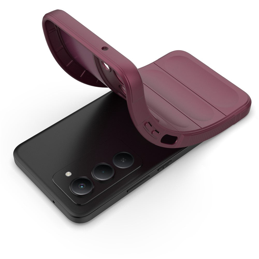Fodral för Xiaomi Redmi 15 5G / 15 4G, Techsuit, Magic Shield, Vinröd
