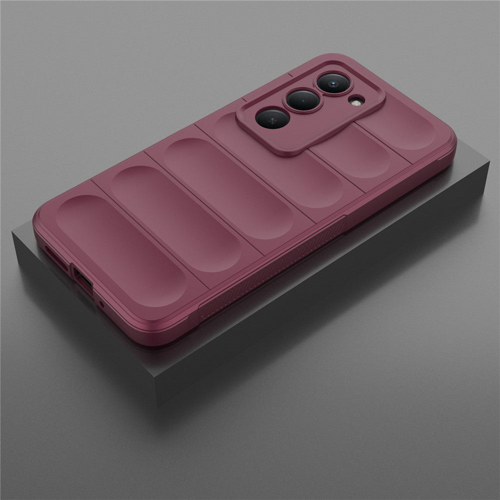 Fodral för Xiaomi Redmi 15 5G / 15 4G, Techsuit, Magic Shield, Vinröd