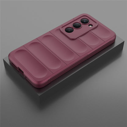 Fodral för Xiaomi Redmi 15 5G / 15 4G, Techsuit, Magic Shield, Vinröd