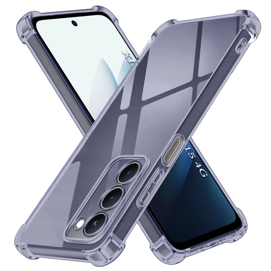 Fodral för Xiaomi Redmi 15 5G / 15 4G, Techsuit, Stötsäker Klar, Rökfärgad