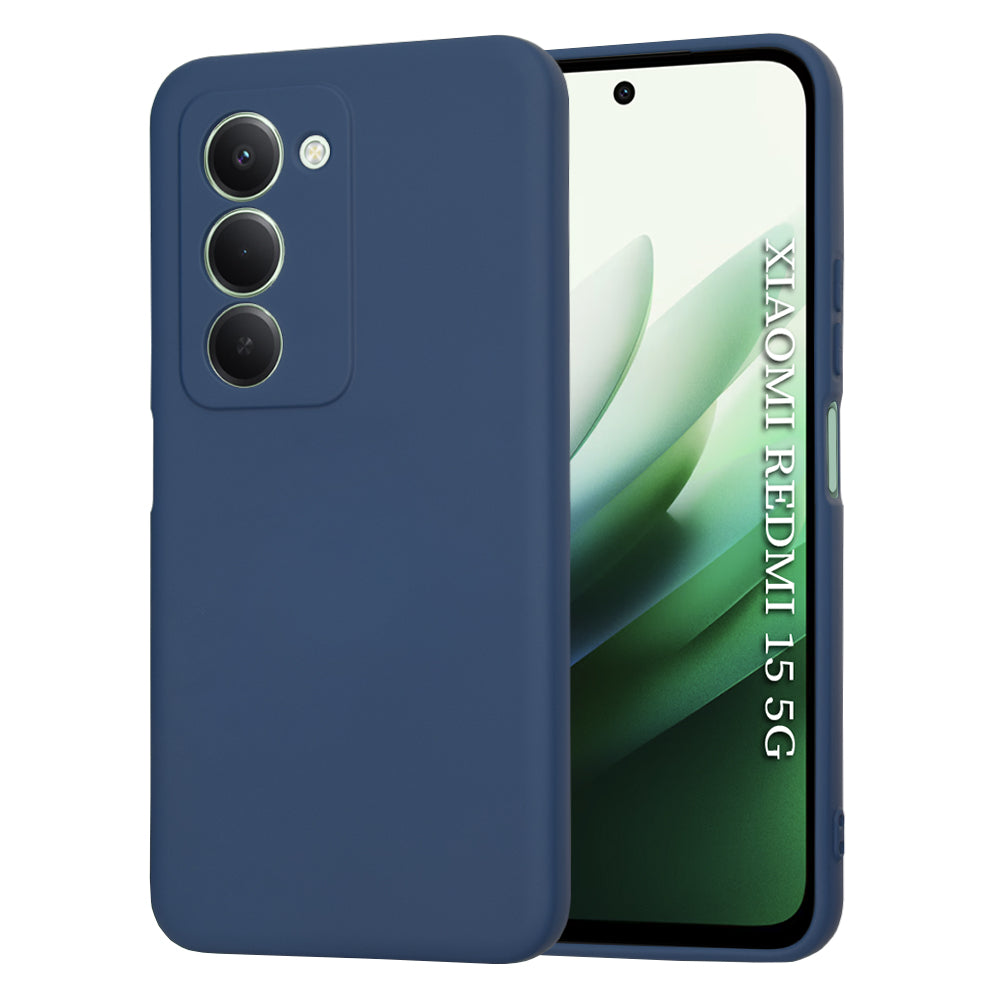 Mobilskal för Xiaomi Redmi 15 5G / 15 4G, Techsuit, SoftFlex, Mörkblå