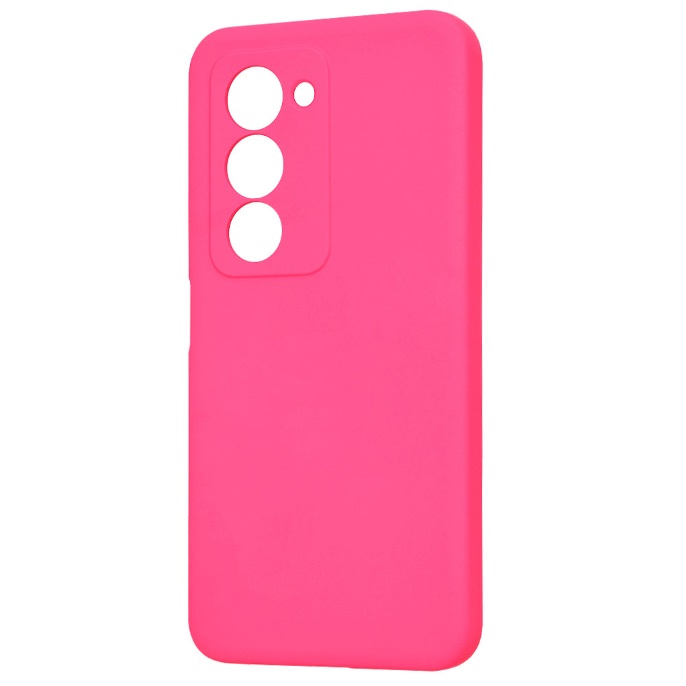 Fodral för Xiaomi Redmi 15 5G / 15 4G, Techsuit, SoftFlex, Mörkrosa