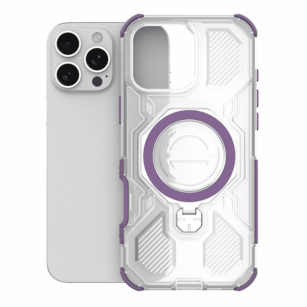 Fodral för Xiaomi Redmi 15C 5G / 15C 4G, Techsuit, Carbon Shield Pro, Lila
