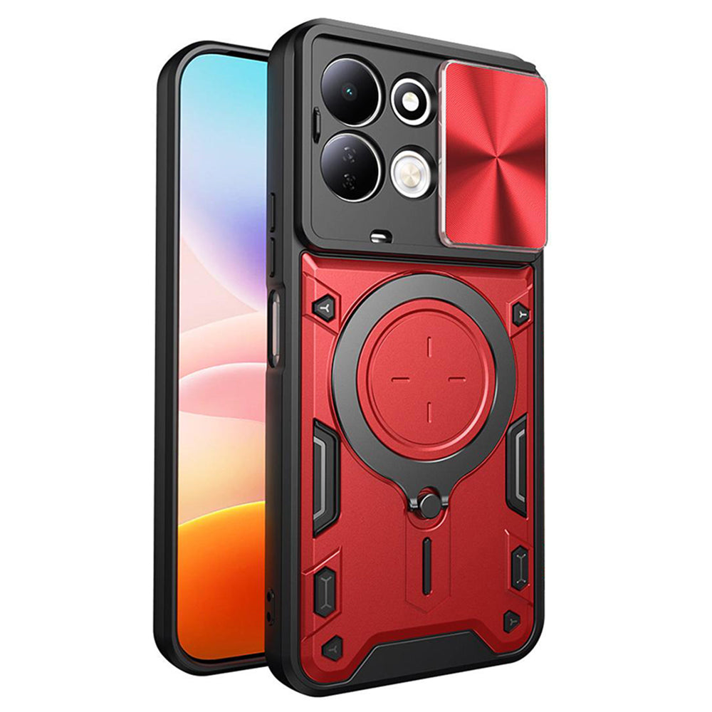 Skal till Xiaomi Redmi 17 5G / 17 4G, Techsuit, CamGuard Pro, röd