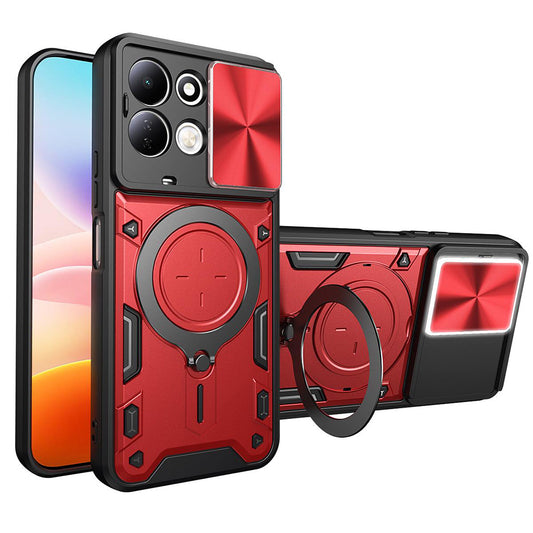 Skal till Xiaomi Redmi 17 5G / 17 4G, Techsuit, CamGuard Pro, röd