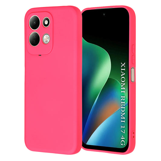 Fodral för Xiaomi Redmi 17 5G / 17 4G, Techsuit, SoftFlex, mörkrosa