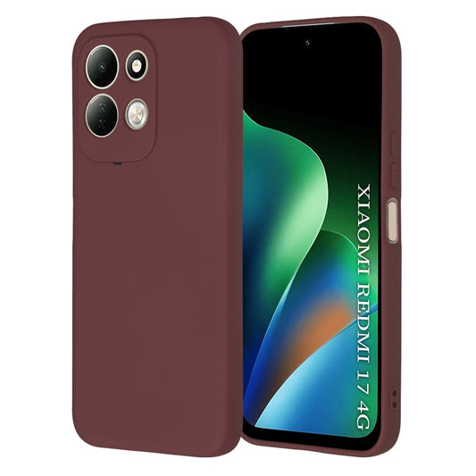 Fodral för Xiaomi Redmi 17 5G / 17 4G, Techsuit, SoftFlex, vinrött