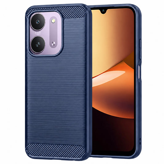 Skal till Xiaomi Redmi 17C 5G, Techsuit, Carbon, blå
