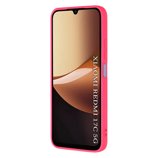 Fodral för Xiaomi Redmi 17C 5G, Techsuit, SoftFlex, mörkrosa