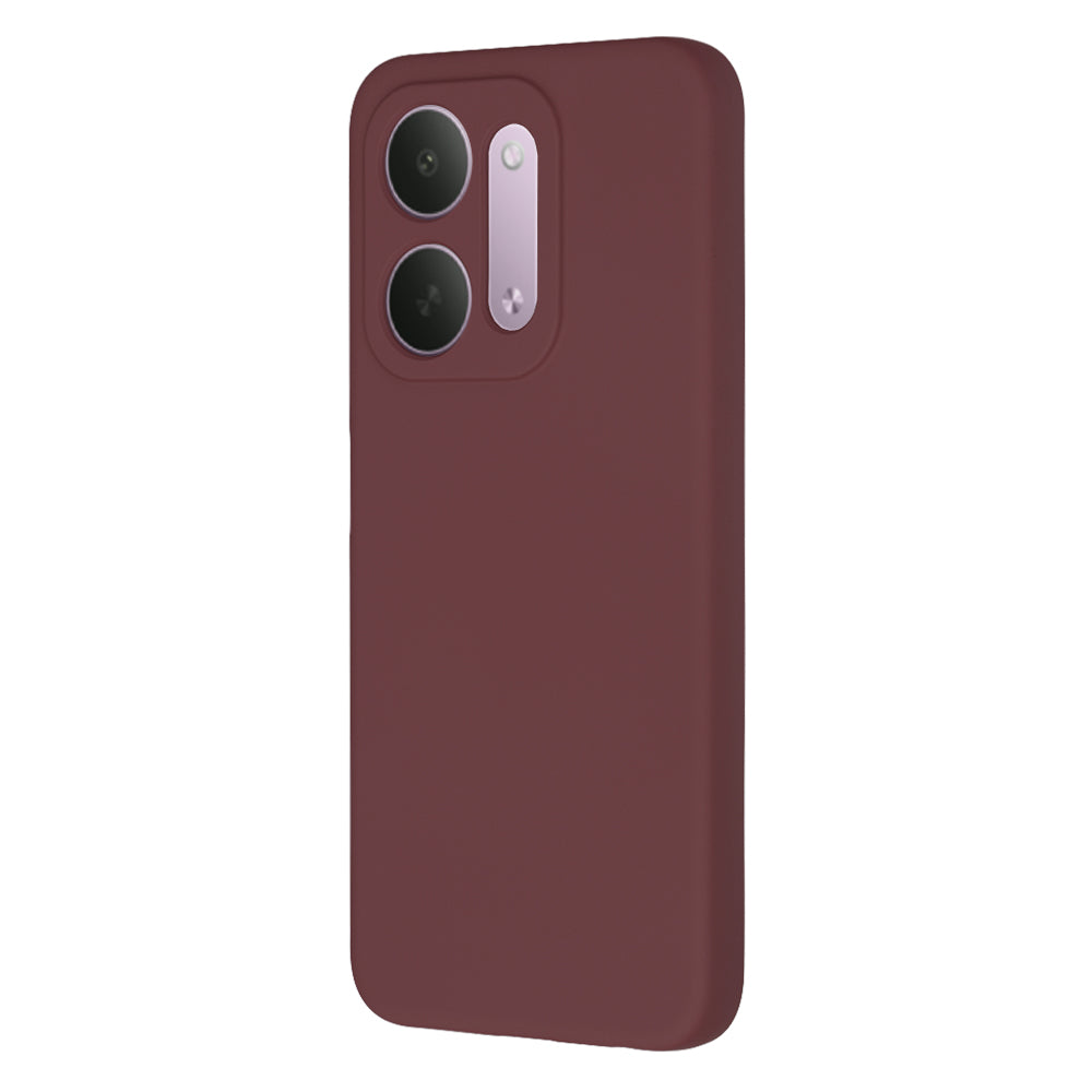 Fodral för Xiaomi Redmi 17C 5G, Techsuit, SoftFlex, vinrött