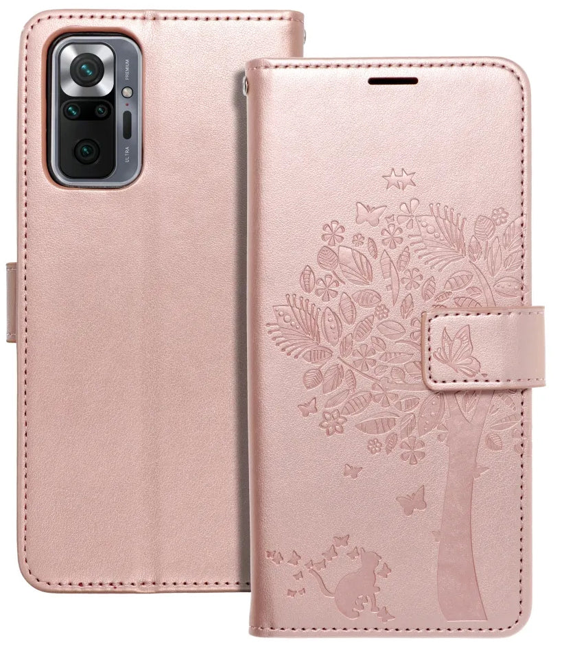 Fodral för Xiaomi Redmi Note 10 Pro, OEM, MEZZO Tree, Roséguld