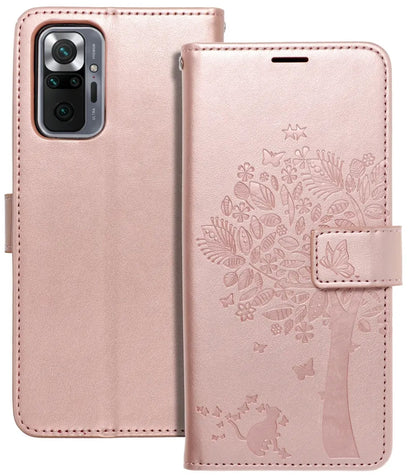 Fodral för Xiaomi Redmi Note 10 Pro, OEM, MEZZO Tree, Roséguld