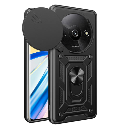 Fodral för Xiaomi Redmi A3x / A3, Techsuit, CamShield, Svart