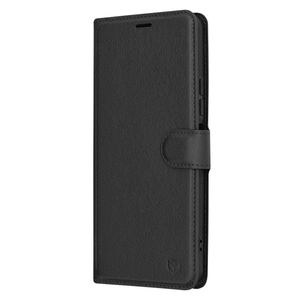Fodral för Xiaomi Redmi A3x / A3, Techsuit, Leather Folio, Svart