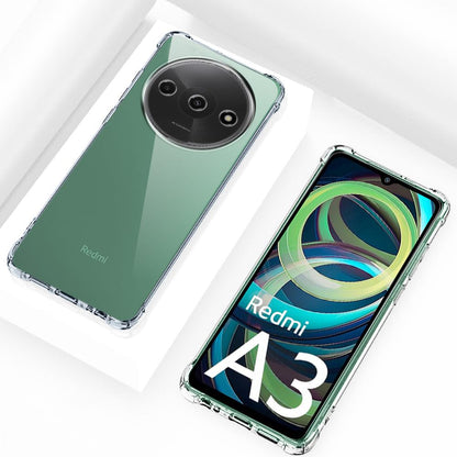 Fodral för Xiaomi Redmi A3x / A3, Techsuit, Stötsäker Klar, Transparent