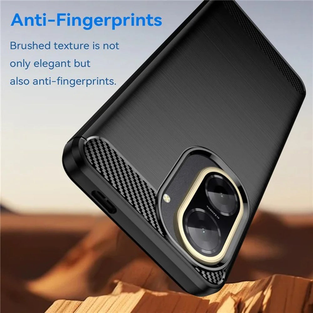Fodral för Xiaomi Redmi A5 4G (Standard), Techsuit, Kolfiber, Svart