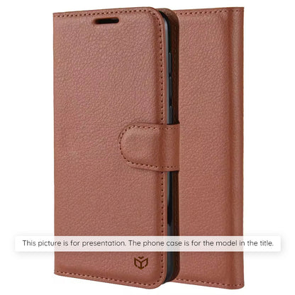 Fodral för Xiaomi Redmi A5 4G (Standard), Techsuit, Läder Folio, Brun