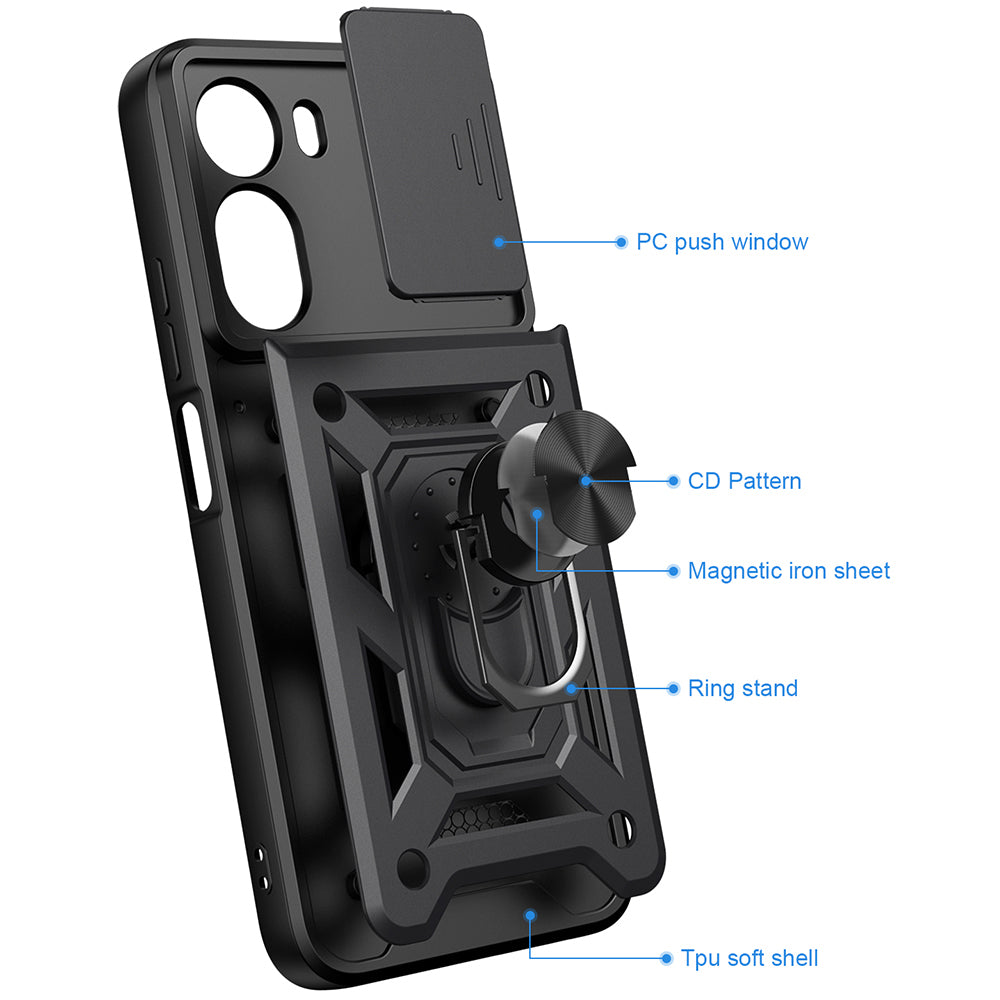Fodral för Xiaomi Redmi A7 Pro 4G, Techsuit, CamShield, Blå