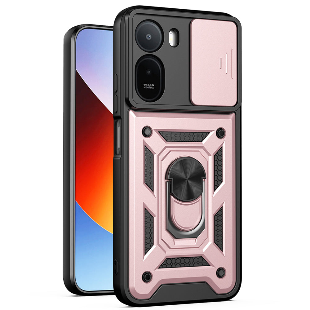 Fodral för Xiaomi Redmi A7 Pro 4G, Techsuit, CamShield, Roséguld
