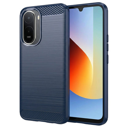Fodral för Xiaomi Redmi A7 Pro 4G, Techsuit, Kolfiber, Blå