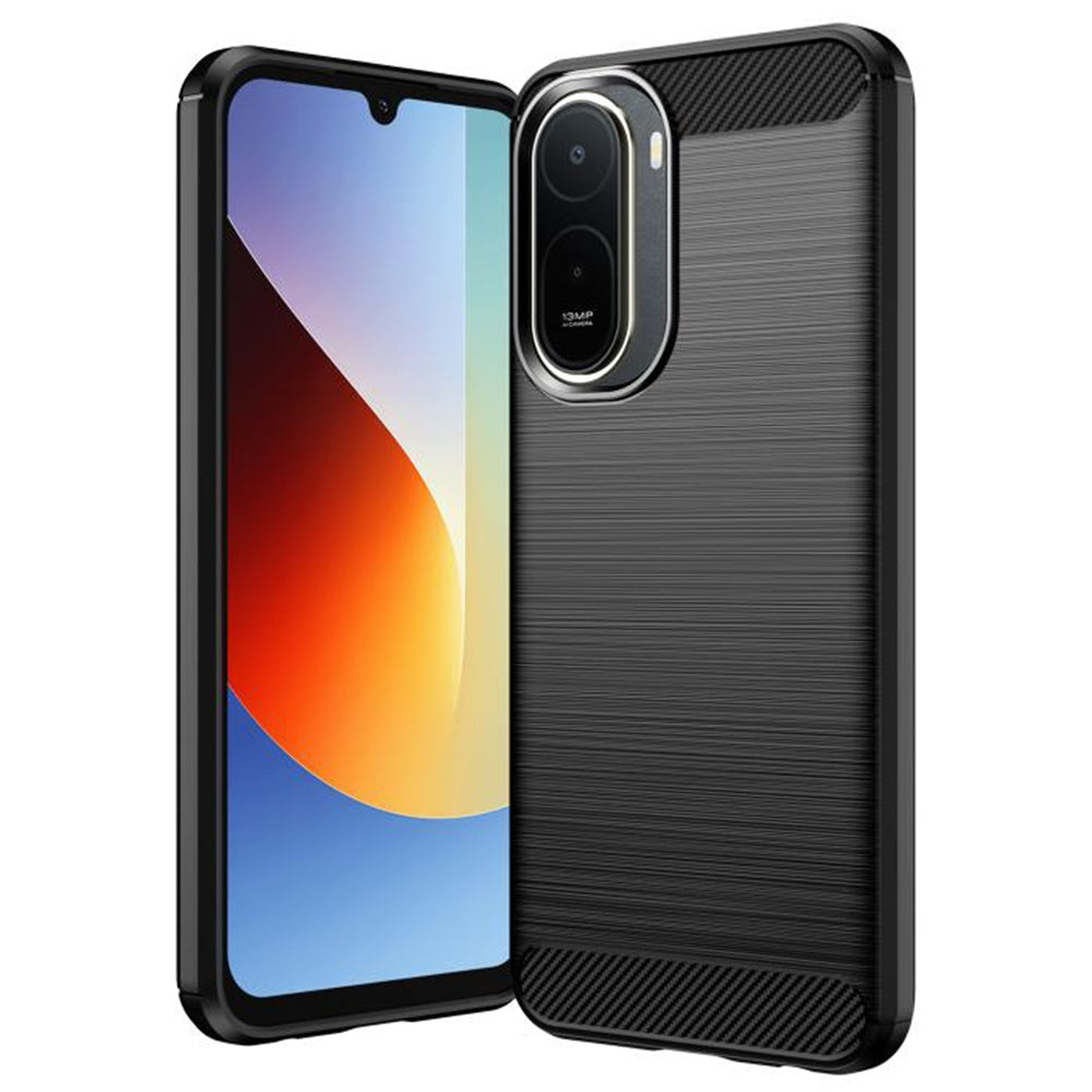 Fodral för Xiaomi Redmi A7 Pro 4G, Techsuit, Kolfiber, Svart