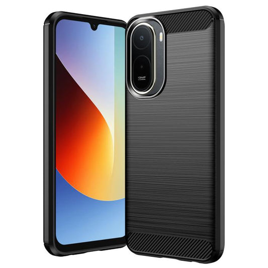 Fodral för Xiaomi Redmi A7 Pro 4G, Techsuit, Kolfiber, Svart