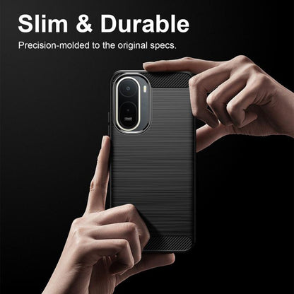 Fodral för Xiaomi Redmi A7 Pro 4G, Techsuit, Kolfiber, Svart
