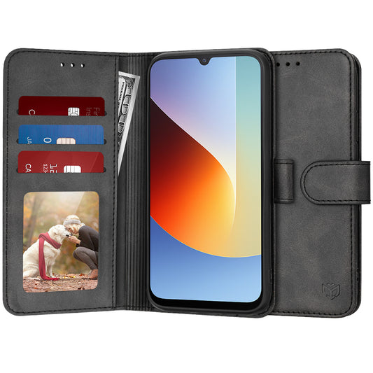 Fodral för Xiaomi Redmi A7 Pro 4G, Techsuit, Diary Book, Svart