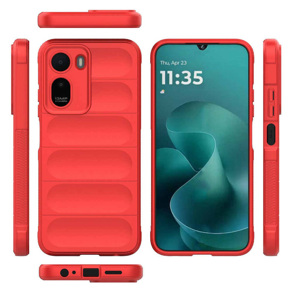 Fodral för Xiaomi Redmi A7 Pro 4G, Techsuit, Magic Shield, Röd