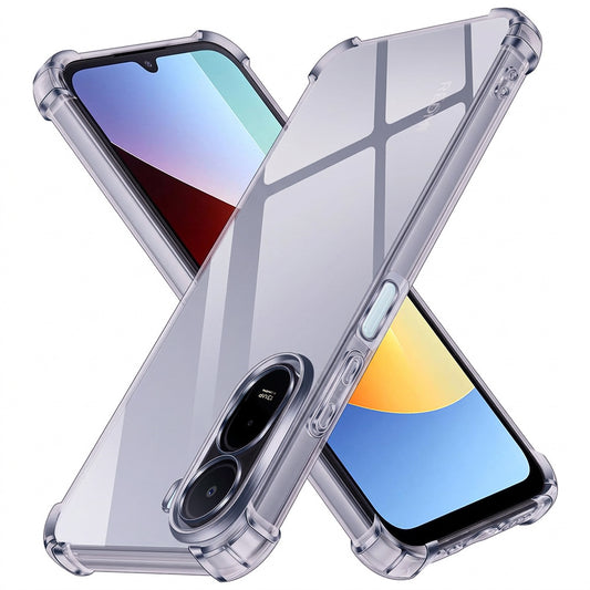 Fodral för Xiaomi Redmi A7 Pro 4G, Techsuit, Stötsäker Klar, Rökfärgad