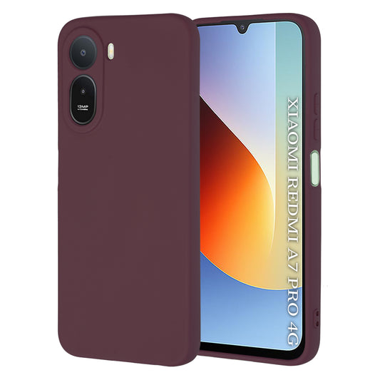 Fodral för Xiaomi Redmi A7 Pro 4G, Techsuit, SoftFlex, Vinröd