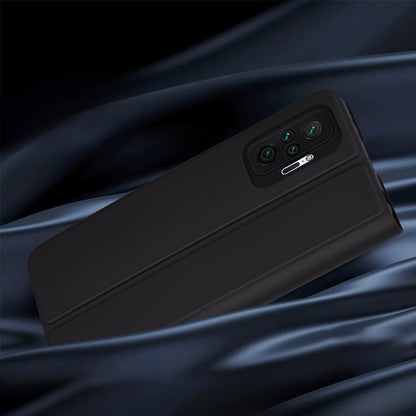 Fodral för Xiaomi Redmi Note 10 Pro Max / Note 10 Pro, Techsuit, Magskin Book, Svart