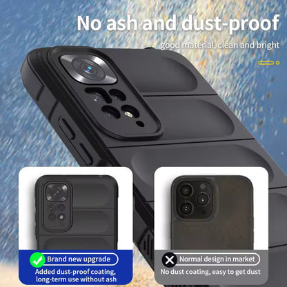 Fodral för Xiaomi Redmi Note 11S / Note 11, Techsuit, Magic Shield, Svart