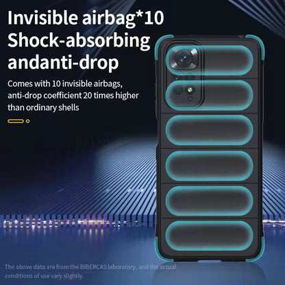 Fodral för Xiaomi Redmi Note 11S / Note 11, Techsuit, Magic Shield, Svart