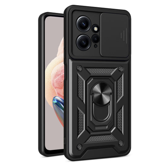 Fodral för Xiaomi Redmi Note 12 4G, Techsuit, CamShield, Svart