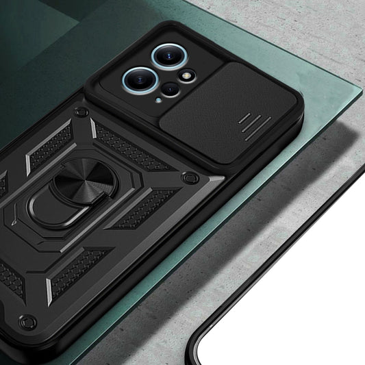 Fodral för Xiaomi Redmi Note 12 4G, Techsuit, CamShield, Svart