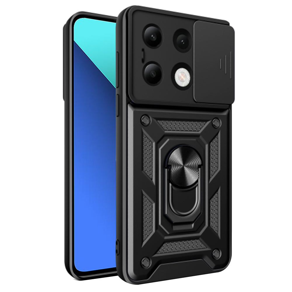 Fodral för Xiaomi Redmi Note 13 4G, Techsuit, CamShield, Svart
