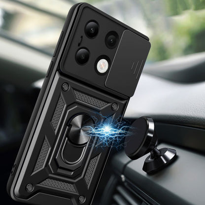 Fodral för Xiaomi Redmi Note 13 4G, Techsuit, CamShield, Svart