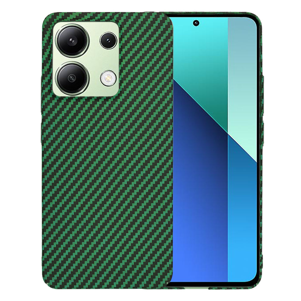 Fodral för Xiaomi Redmi Note 13 4G, Techsuit, Carbonite FiberShell, Grön