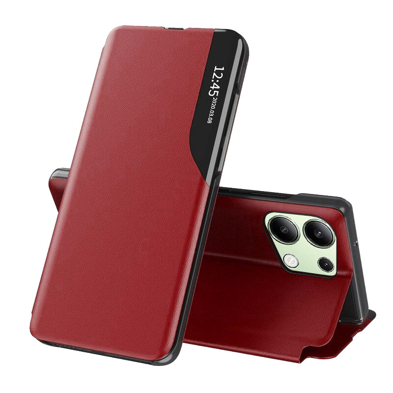 Fodral för Xiaomi Redmi Note 13 4G, Techsuit, eFold, Röd