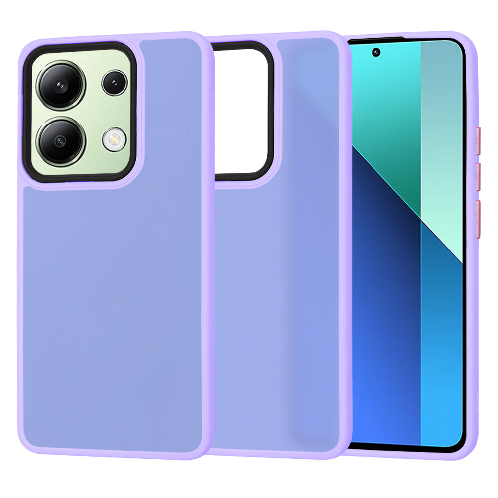 Fodral för Xiaomi Redmi Note 13 4G, Techsuit, HaloFrost, Ljuslila