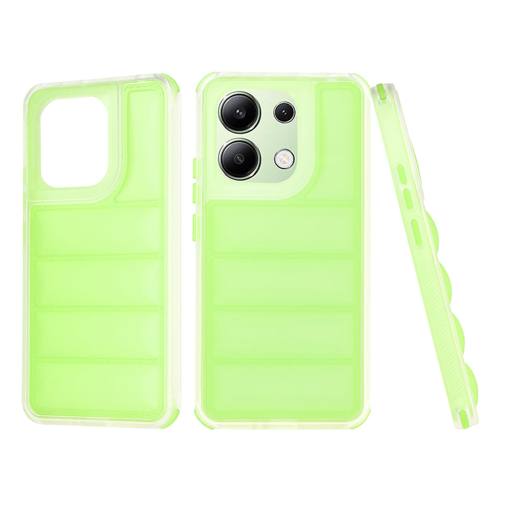 Fodral för Xiaomi Redmi Note 13 4G, Techsuit, Wave Shield, Grön