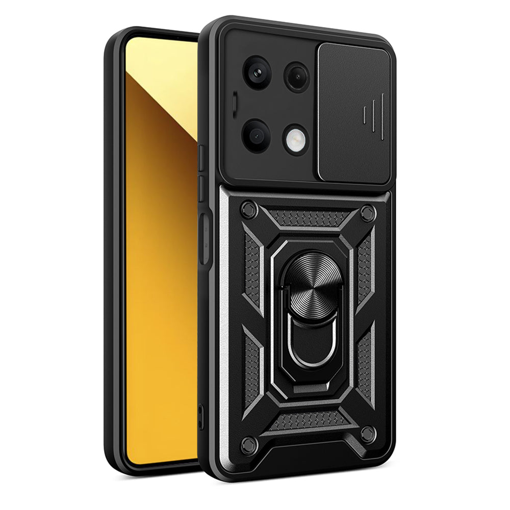 Fodral för Xiaomi Redmi Note 13 5G, Techsuit, CamShield, Svart