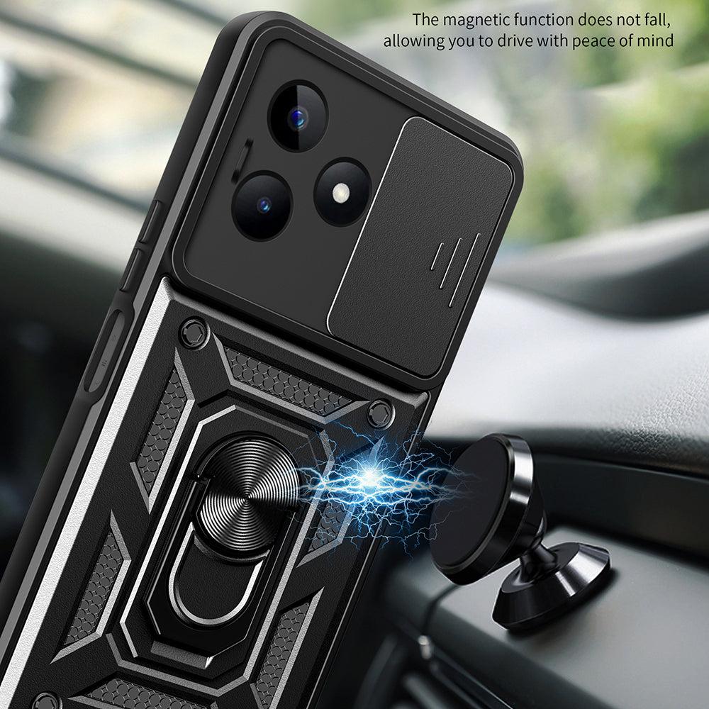 Fodral för Xiaomi Redmi Note 13 5G, Techsuit, CamShield, Svart