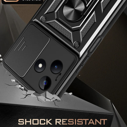 Fodral för Xiaomi Redmi Note 13 5G, Techsuit, CamShield, Svart