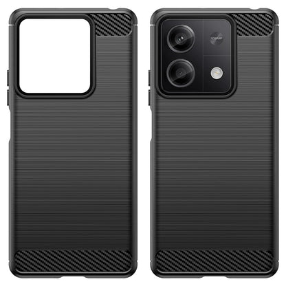 Fodral för Xiaomi Redmi Note 13 5G, Techsuit, Kolfiber, Svart