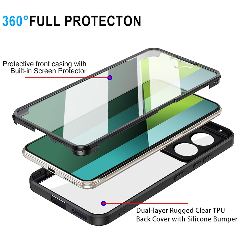 Fodral för Xiaomi Redmi Note 13 5G, Techsuit, ColorVerse 360, Lila
