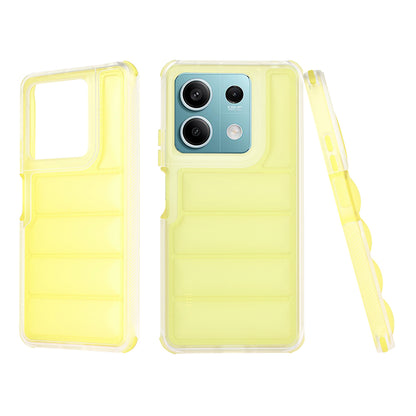 Fodral för Xiaomi Redmi Note 13 5G, Techsuit, Wave Shield, Gul