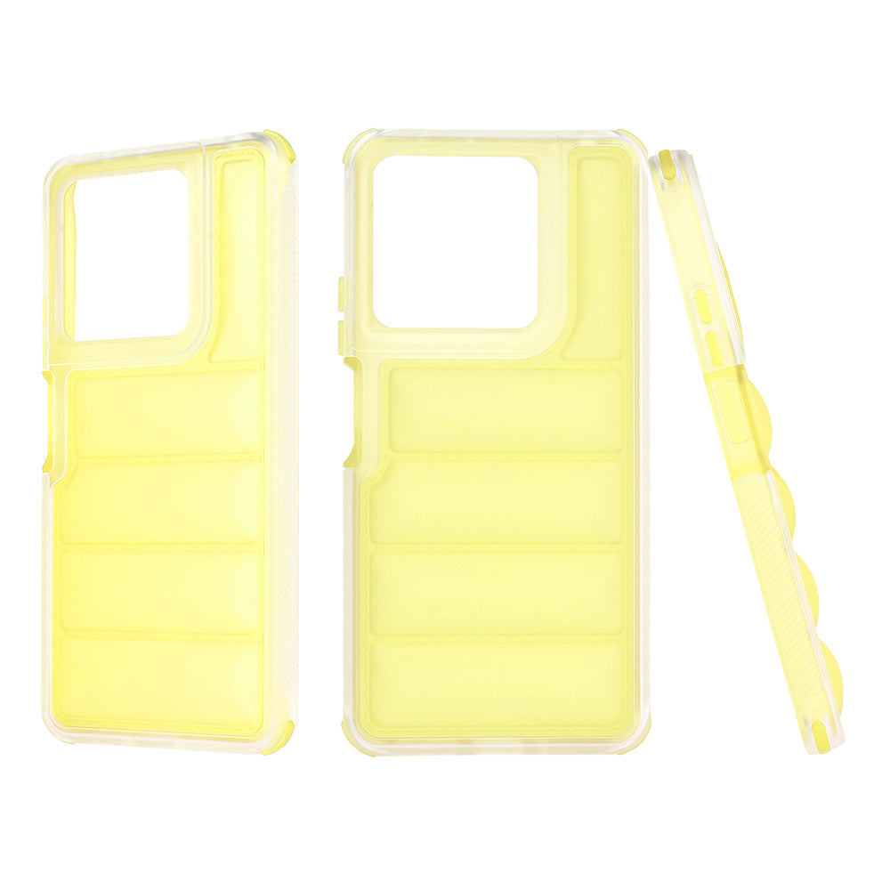 Fodral för Xiaomi Redmi Note 13 5G, Techsuit, Wave Shield, Gul